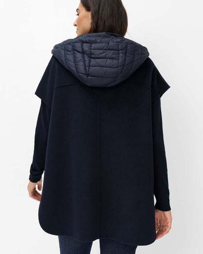 Holly Cape Jacket - Navy