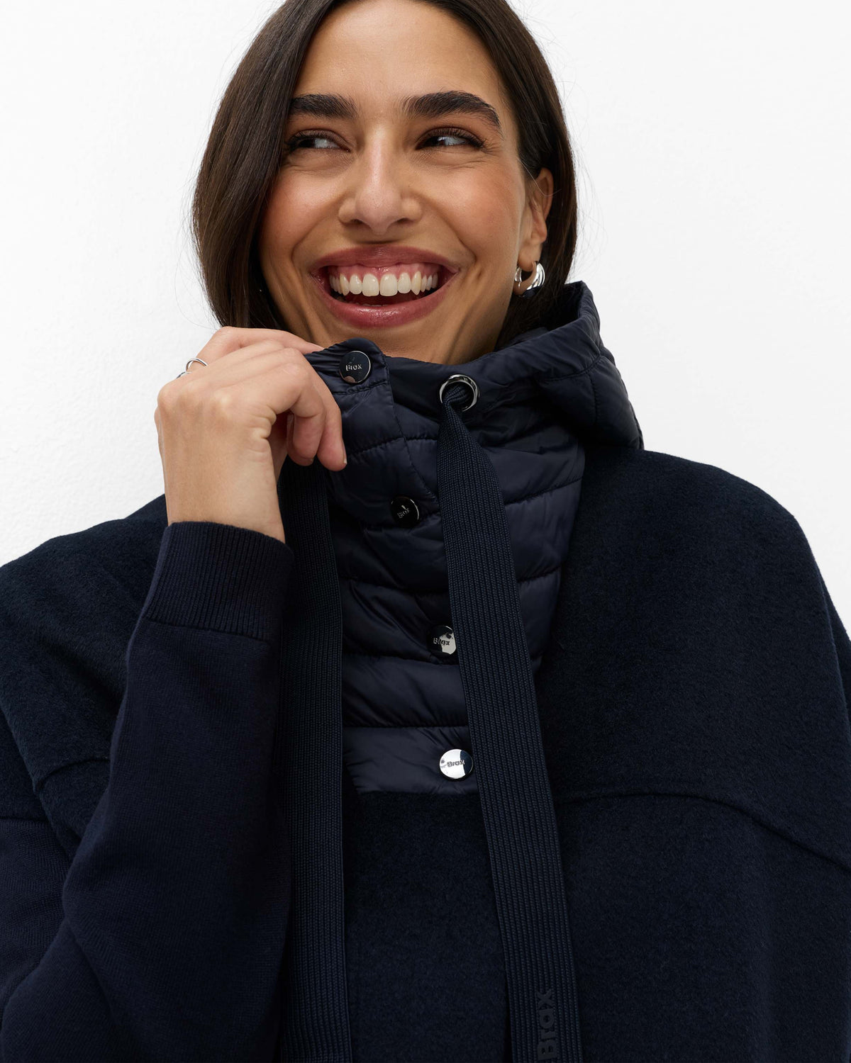 Holly Cape Jacket - Navy