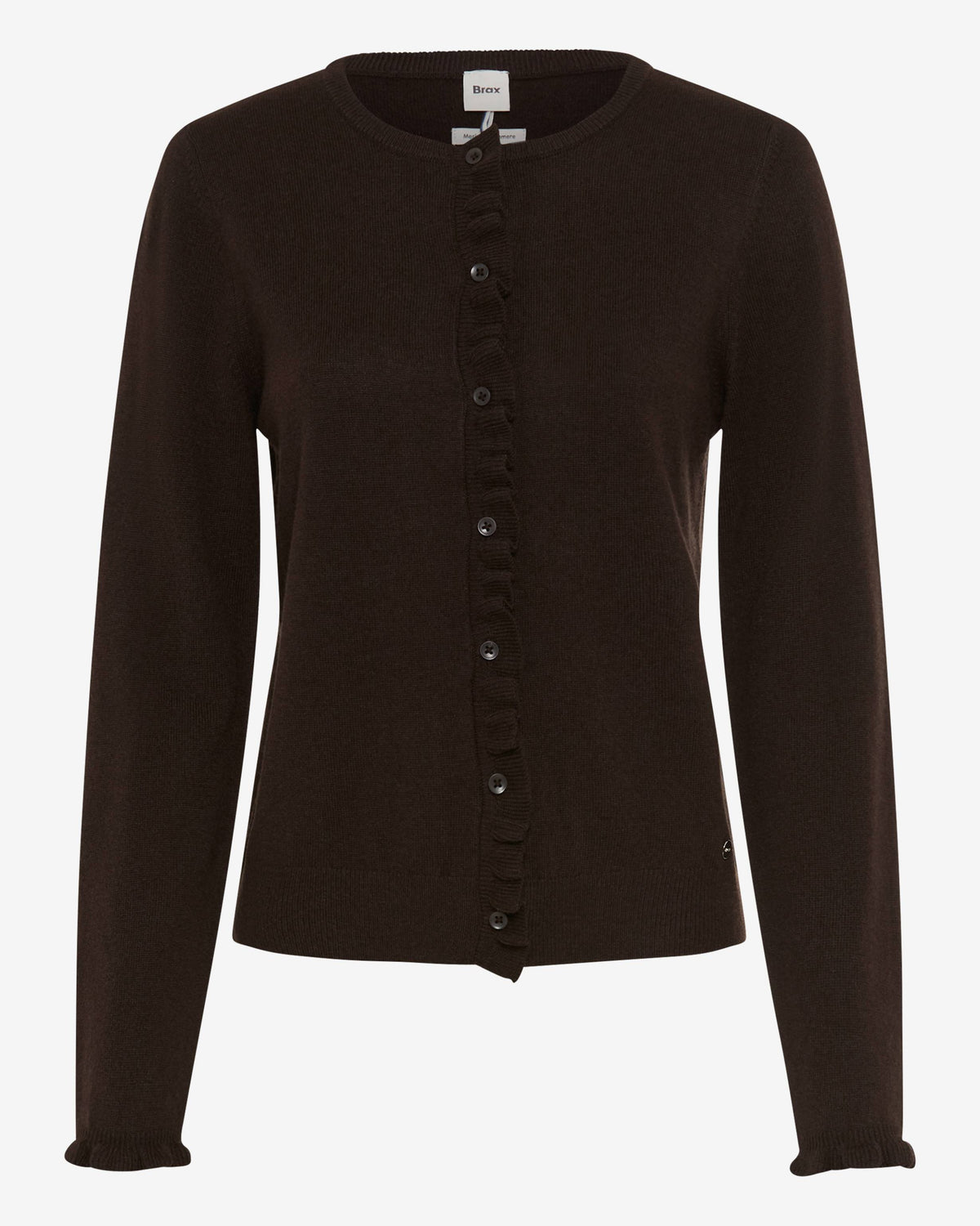 Anne Merino Cashmere Cardigan - Brown