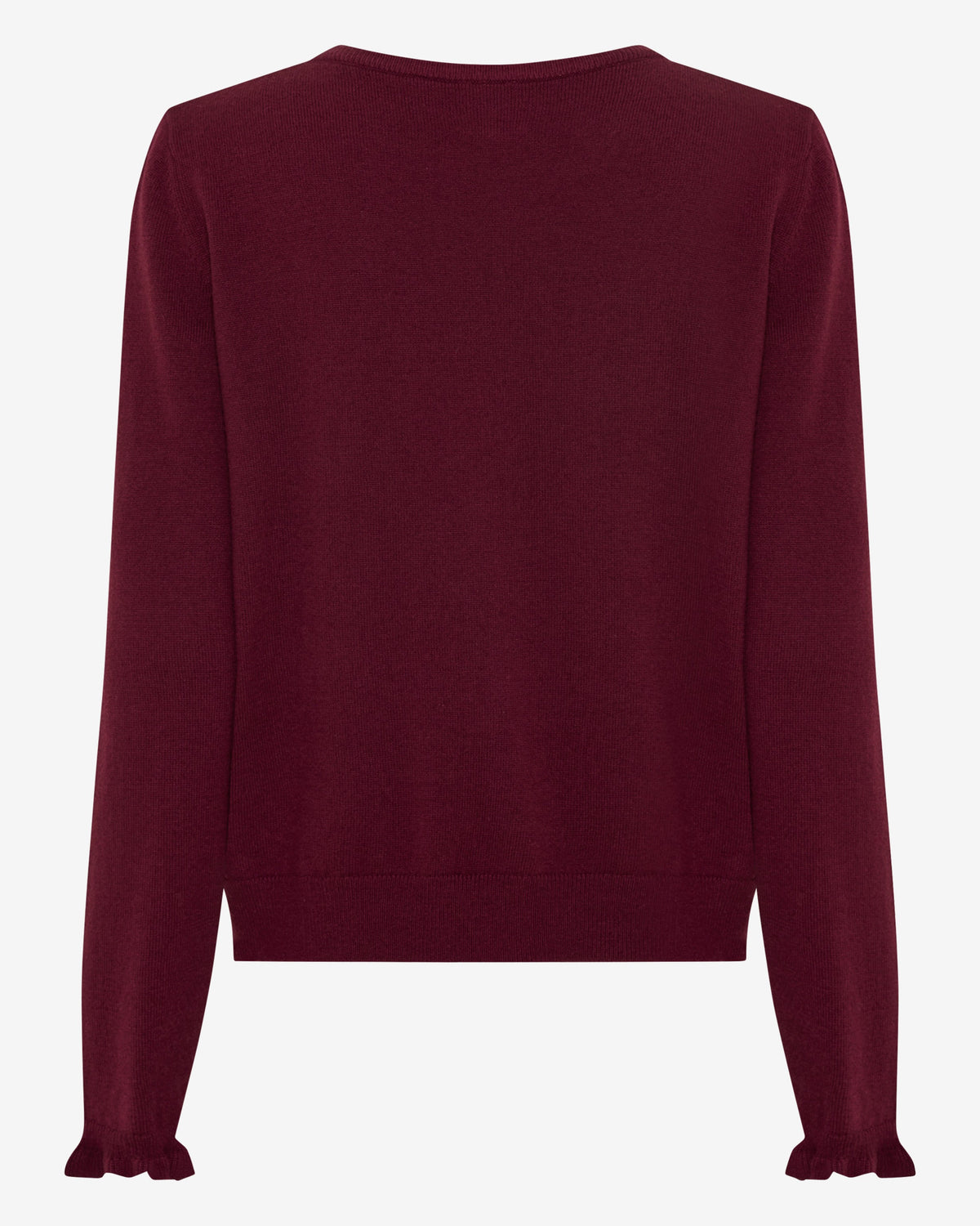 Anne Merino Cashmere Cardigan - Blackberry Biolet