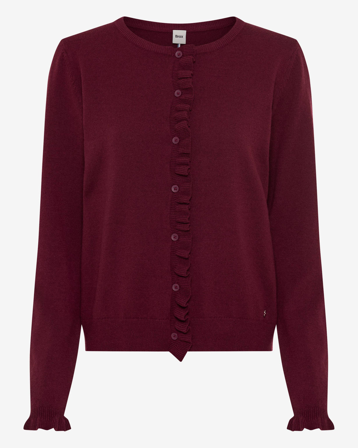 Anne Merino Cashmere Cardigan - Blackberry Biolet