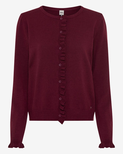 Anne Merino Cashmere Cardigan - Blackberry Biolet