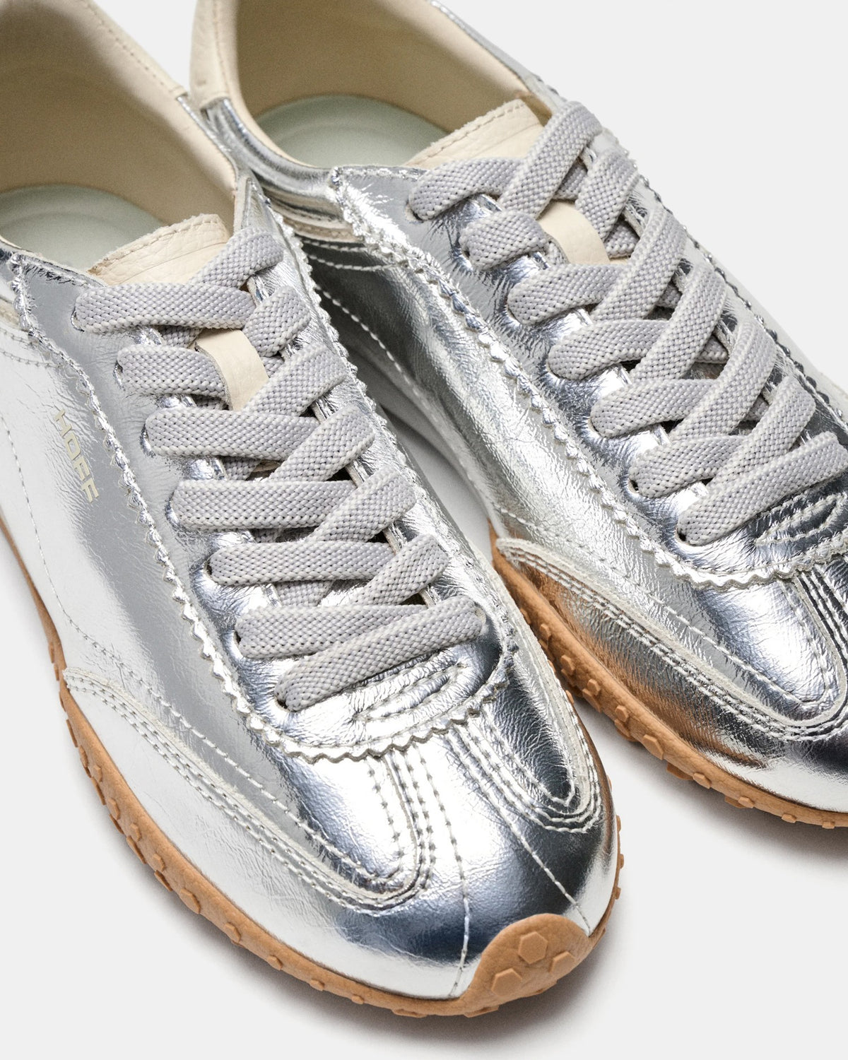 Bridge Metallic Trainer - Silver
