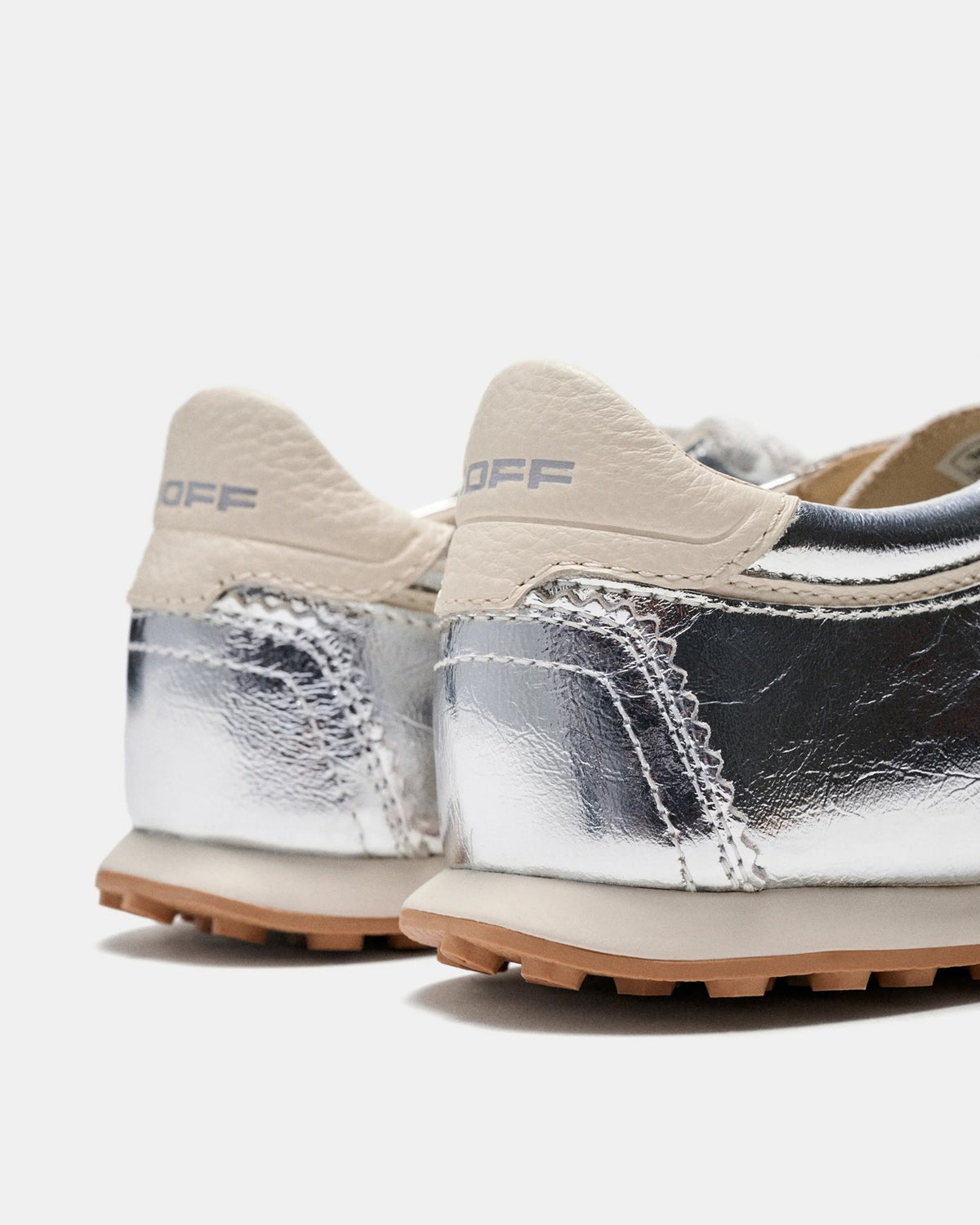 Bridge Metallic Trainer - Silver