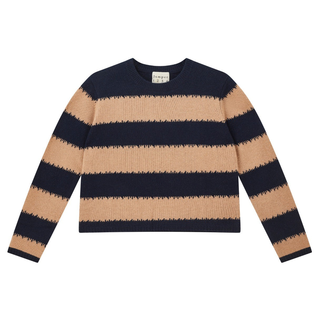 Broken Stripe Crew - New Navy Sandstone