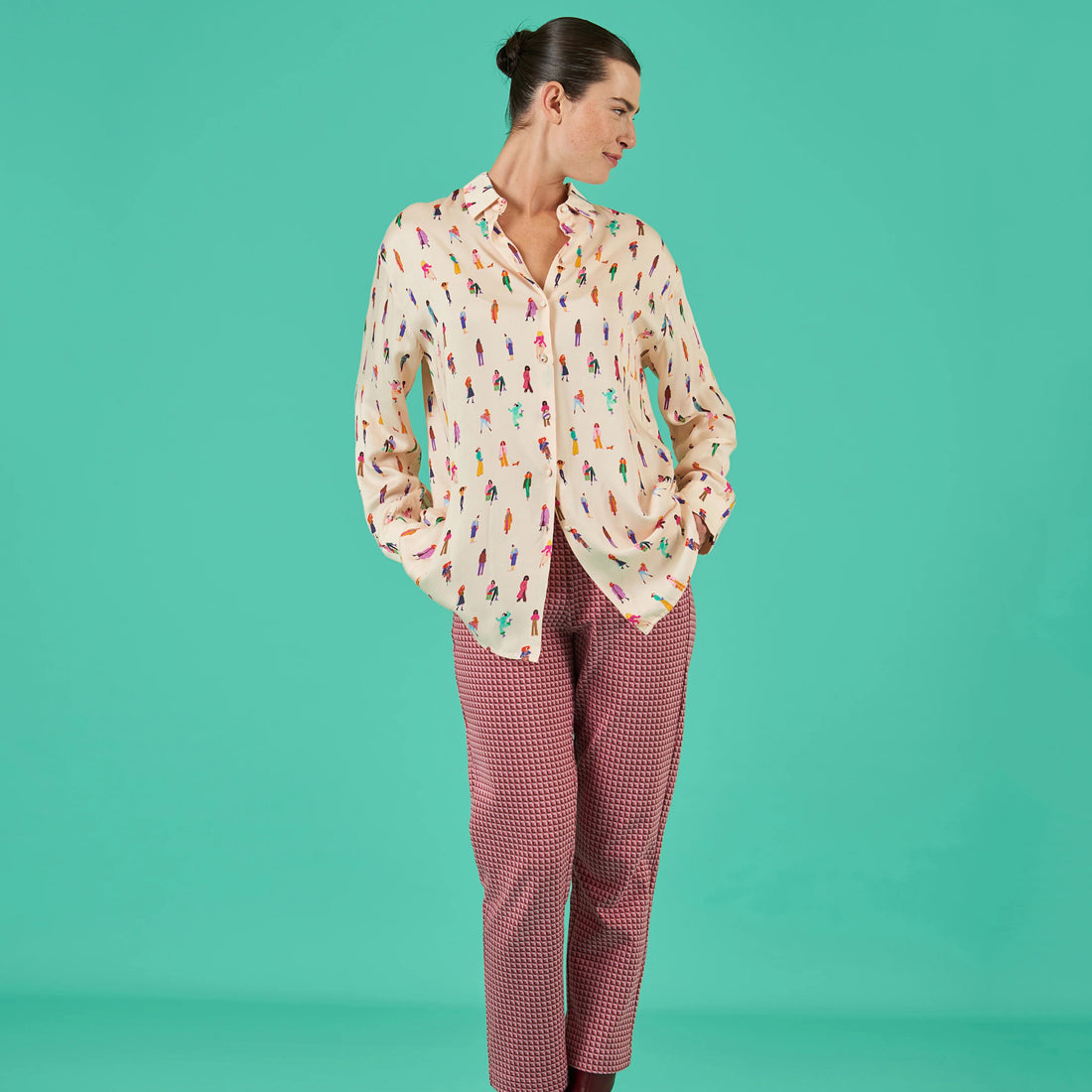 Bromly Blouse - Coloured Ladies Whisper White