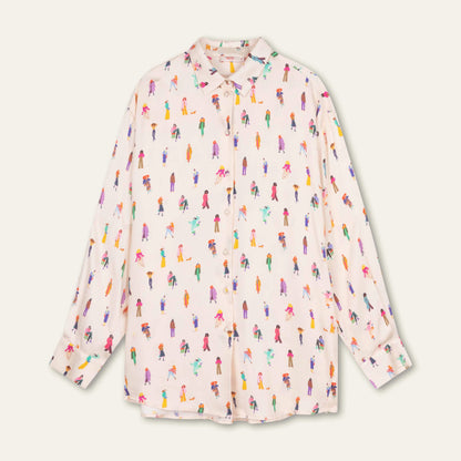 Bromly Blouse - Coloured Ladies Whisper White