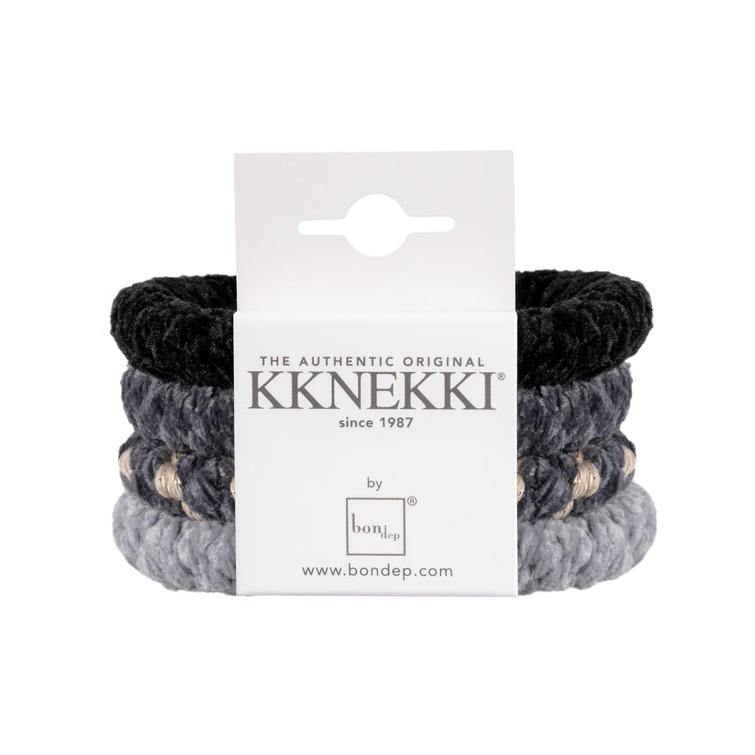 Kkneckki Hair Bundle 4 Pack - Fuzzy Grey Bundle 56