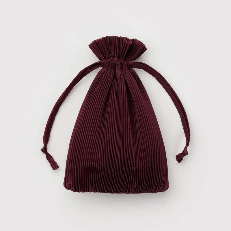 Pleated Baggu - Mahogany