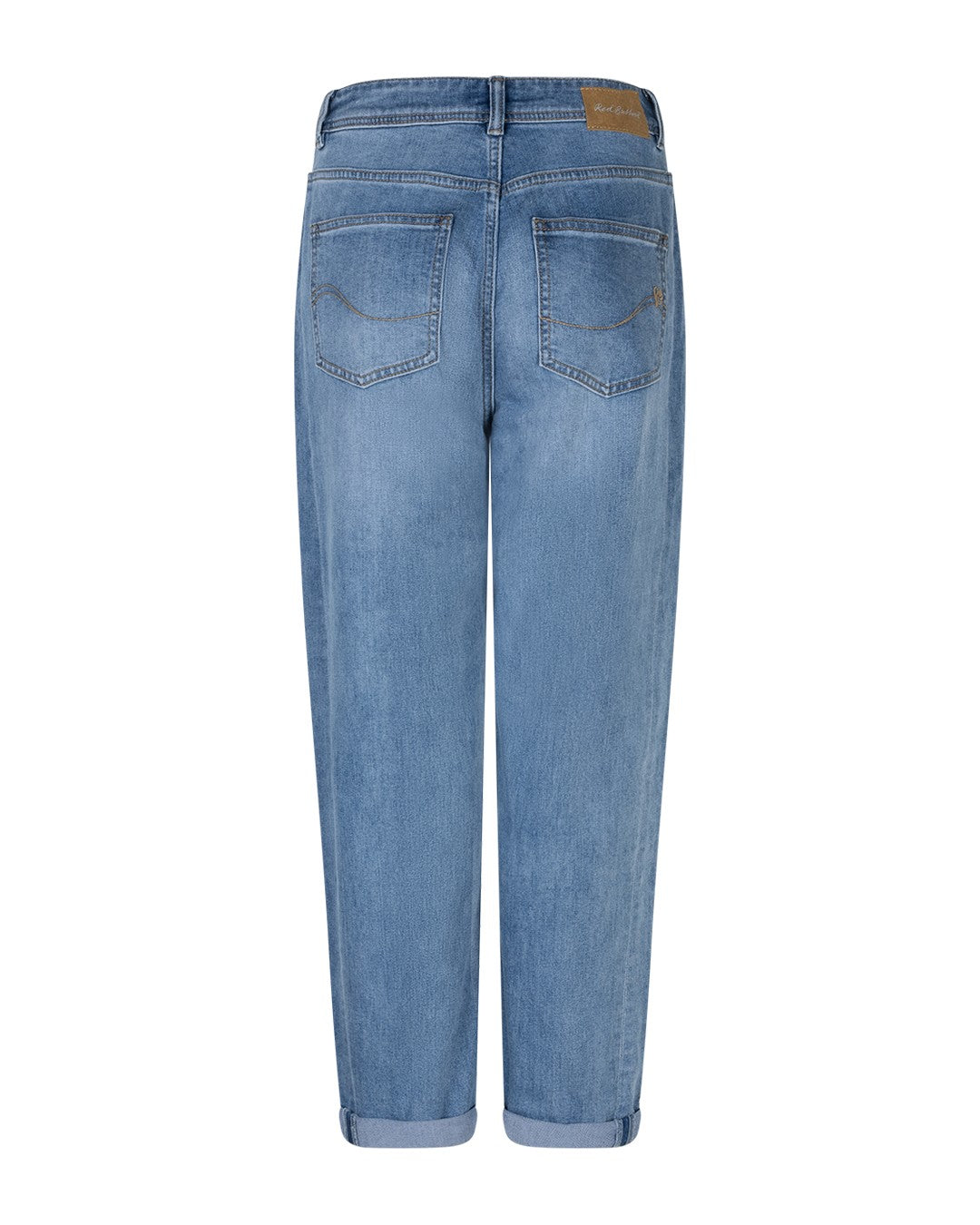 Caitlina Sidepatch Jeans - Mid Stone