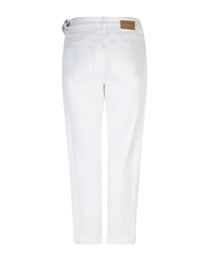 Caitlina Sidepatch Jeans - White