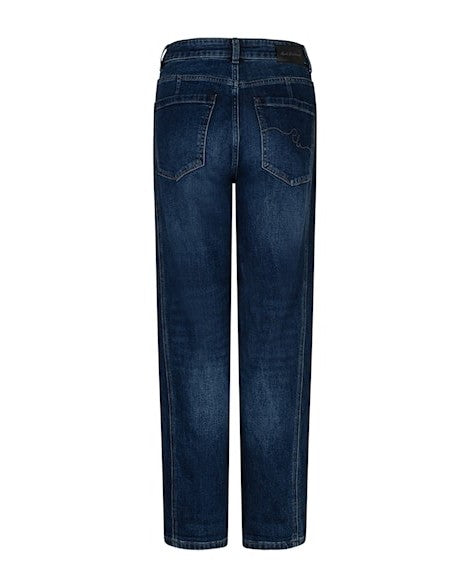 Caitlina Side Patch Jeans - Darkstone