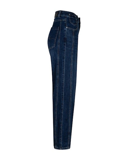 Caitlina Side Patch Jeans - Darkstone