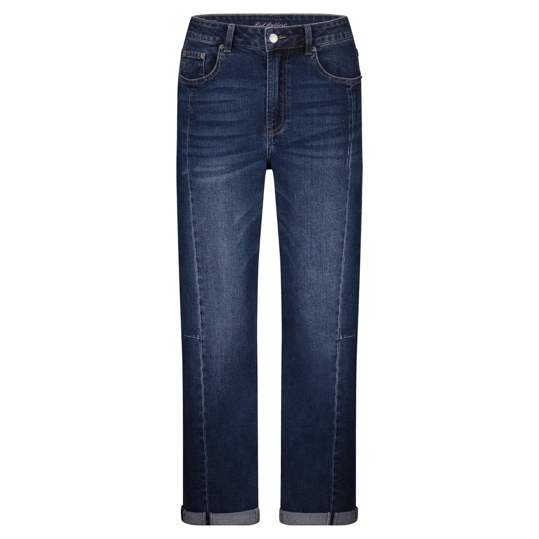 Caitlin Sidepatch Jeans - Dark Stone Used