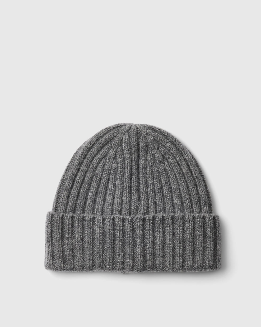 Calle Cashmere Blend Beanie - Medium Grey Melange