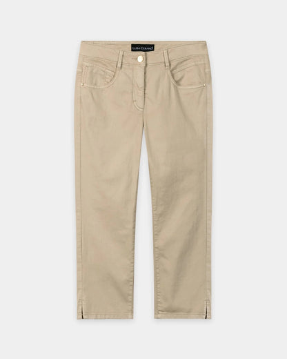 Capri Denim Trousers - Sand