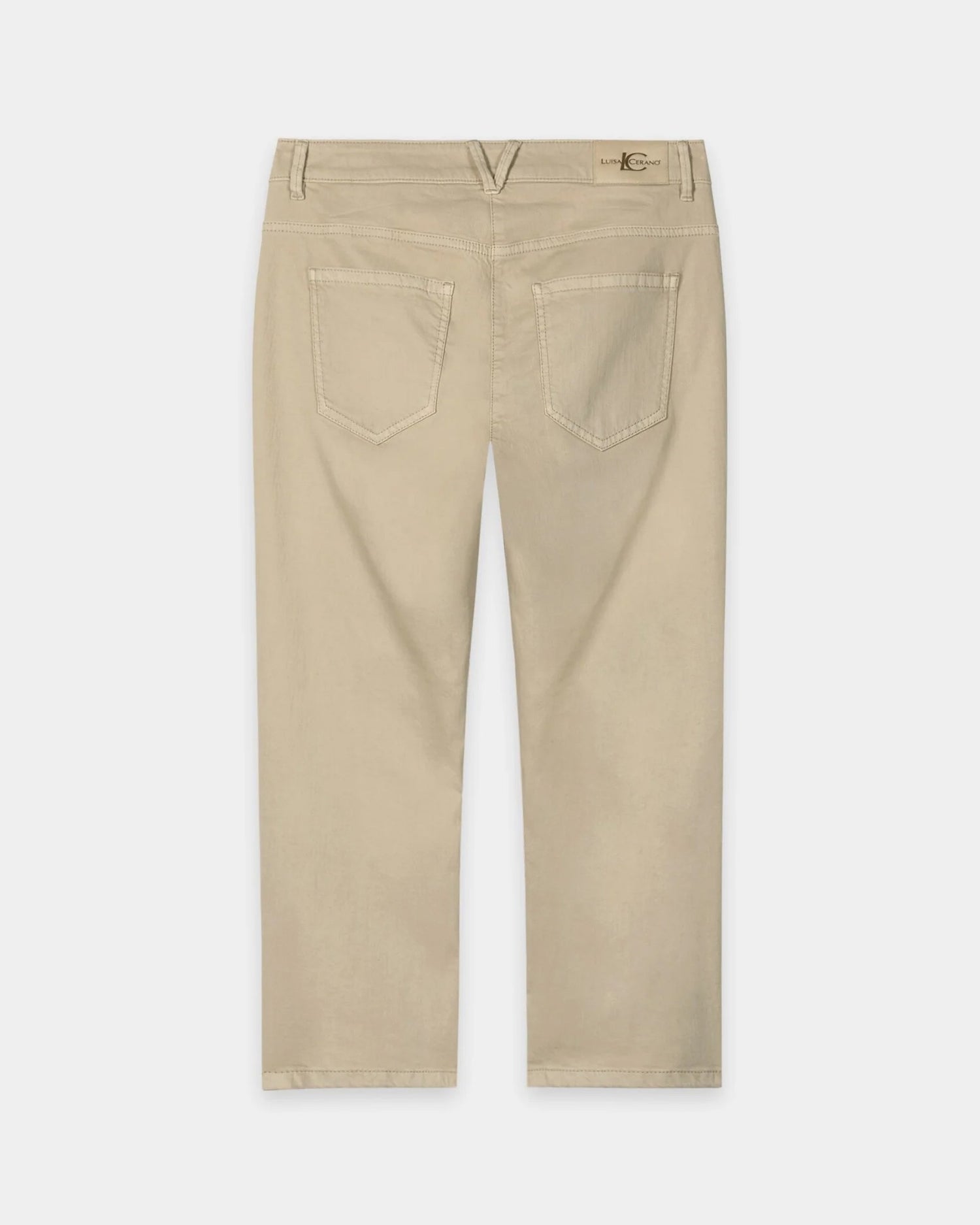 Capri Denim Trousers - Sand