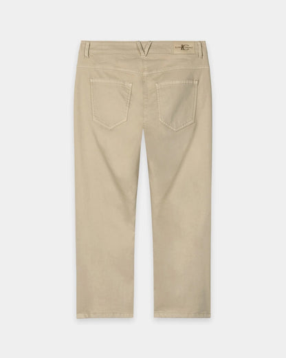 Capri Denim Trousers - Sand