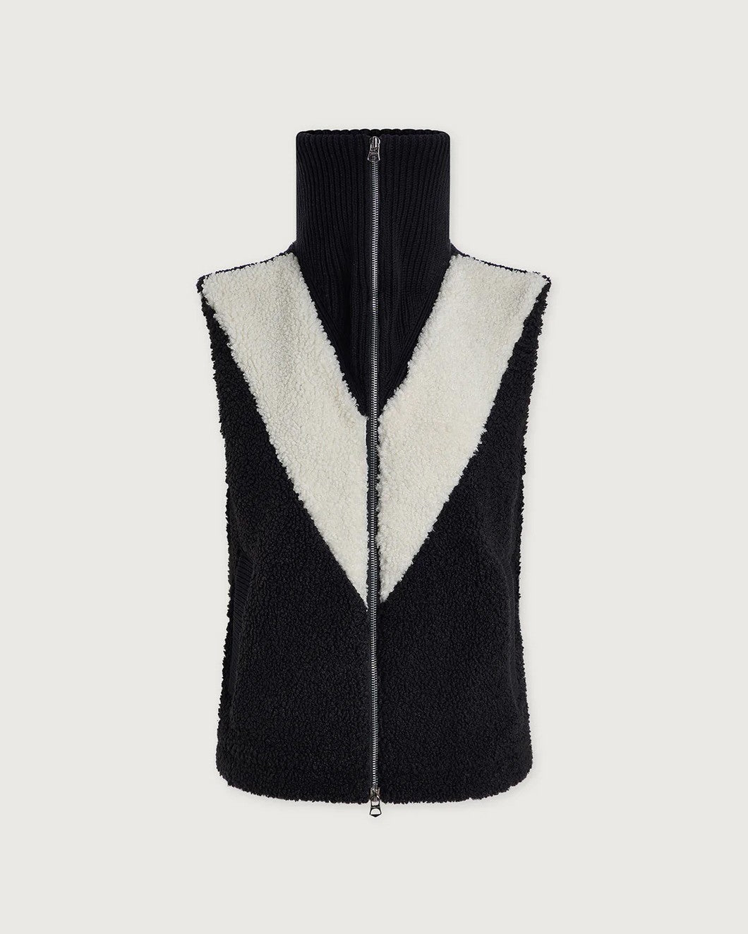 Caspian Sherpa Gilet - Black