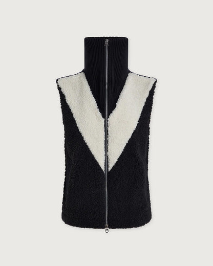 Caspian Sherpa Gilet - Black