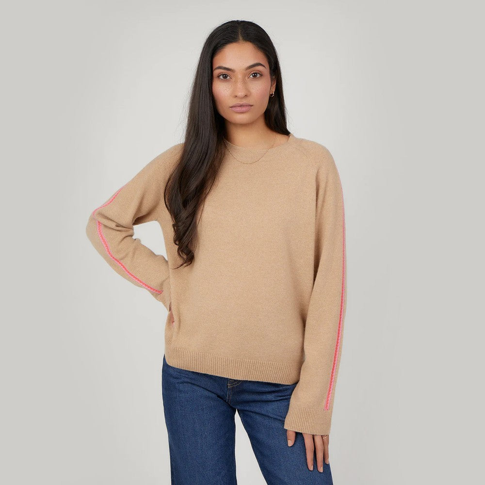 Coro Lace Side Panel Jumper - Baby Camel