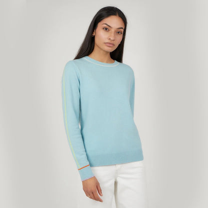 Rayane Stripe Detail Jumper - Bardot Blue