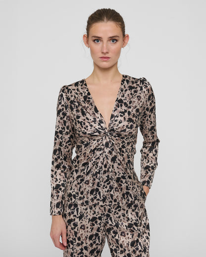 Cecilie Blouse With Drape Detail - Sauvage