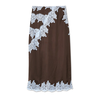 Chocolate Lily Skirt - Brown