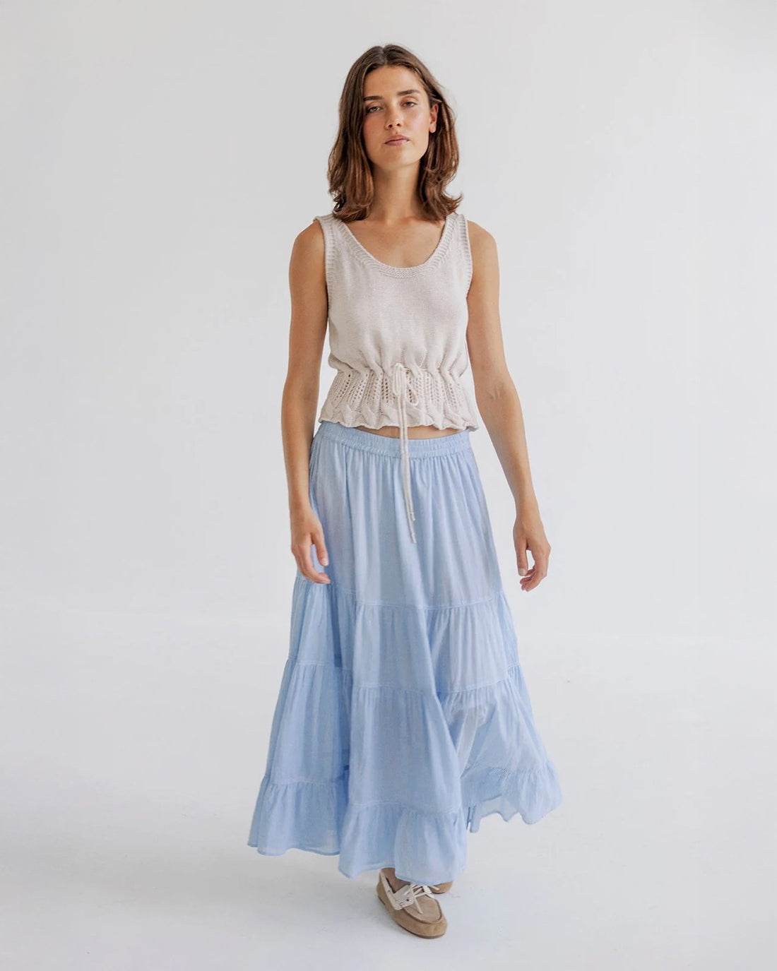 Cindie Skirt - Sky