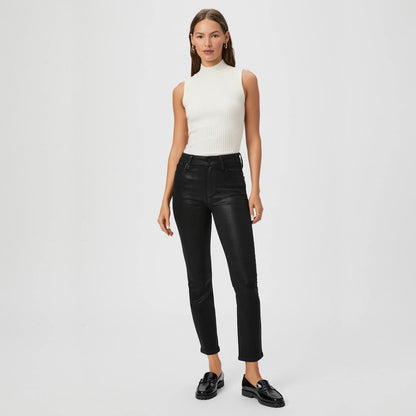 Cindy Coated Trousers - Black Fog Luxe Coating