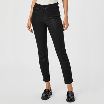 Cindy Coated Trousers - Black Fog Luxe Coating
