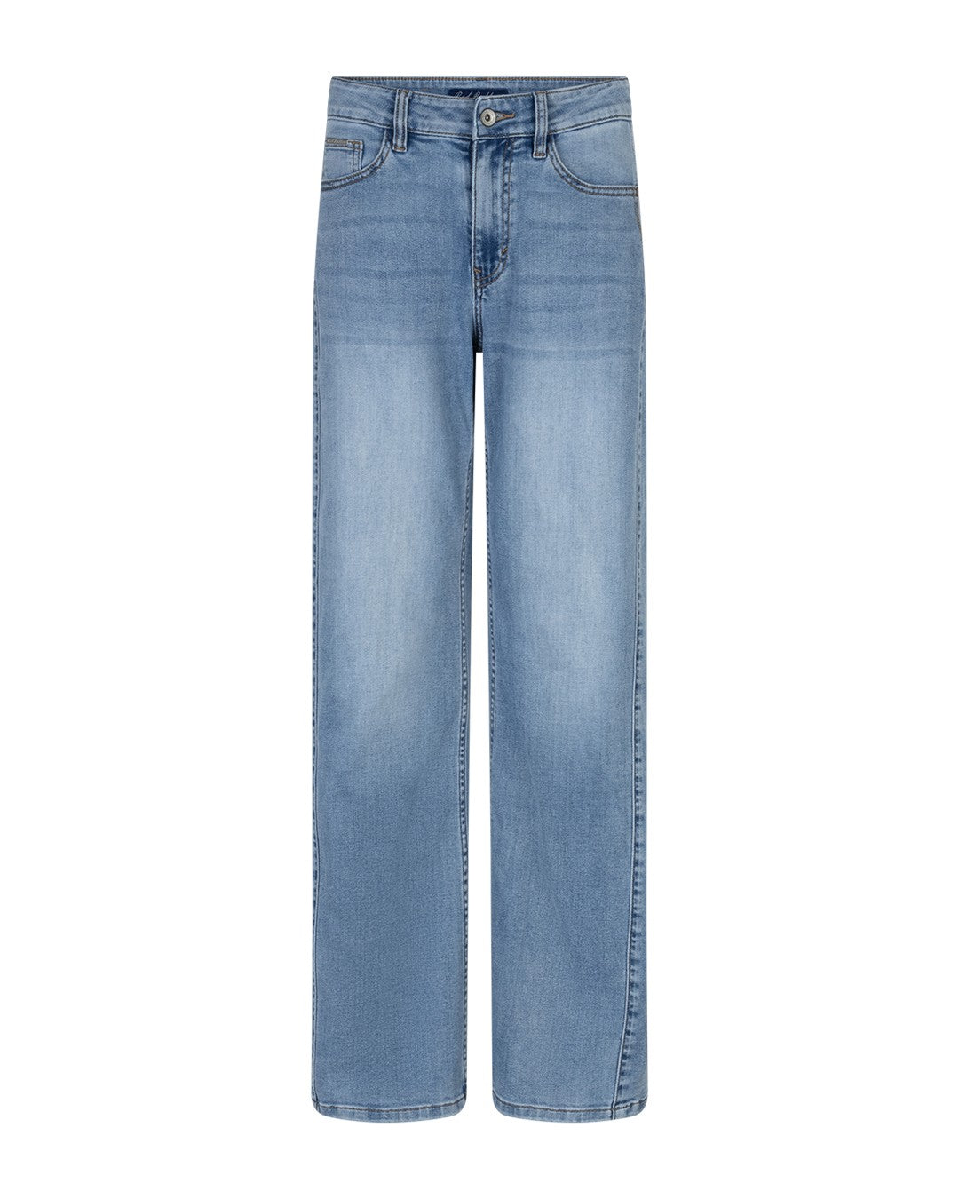 Claudette Slanted Seam Jeans - Light Blue