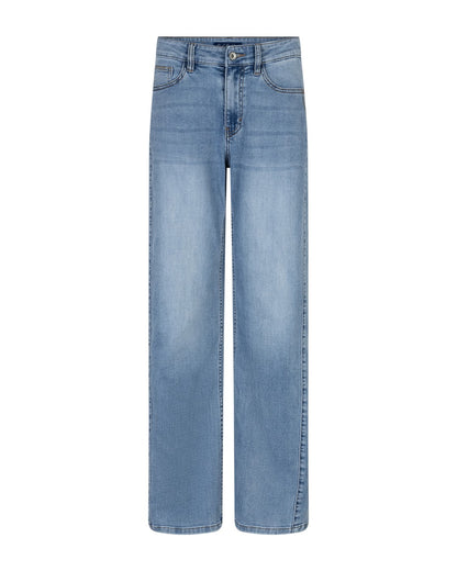 Claudette Slanted Seam Jeans - Light Blue