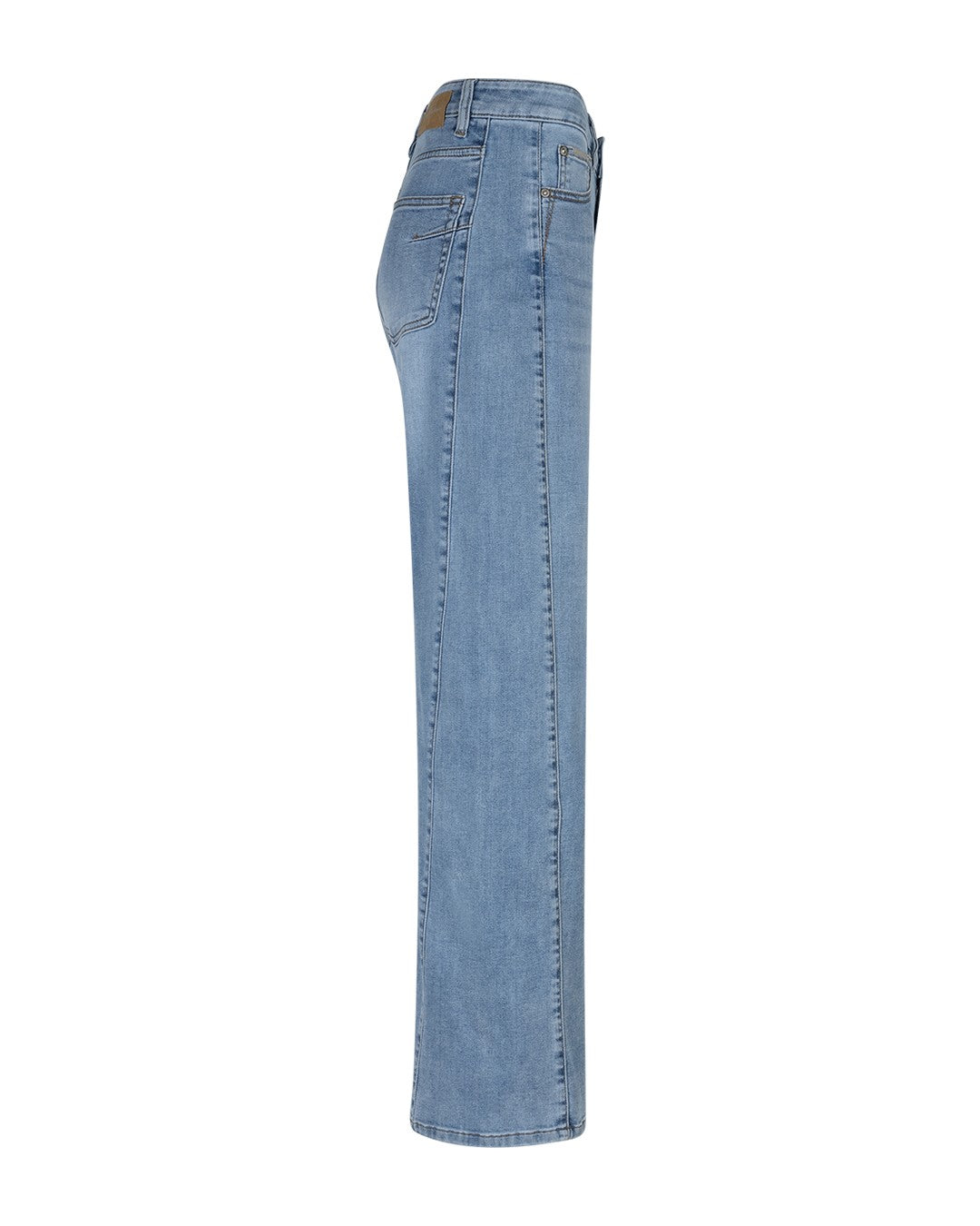 Claudette Slanted Seam Jeans - Light Blue