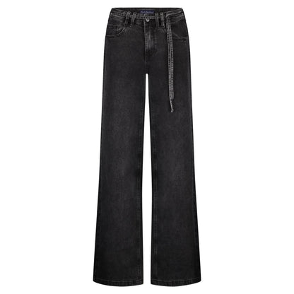 Claudette Jeans With Belt - Black