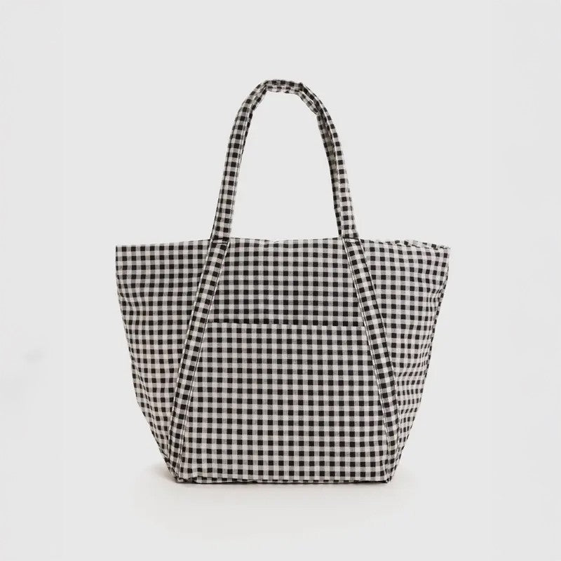 Cloud Bag - Black And White Gingham