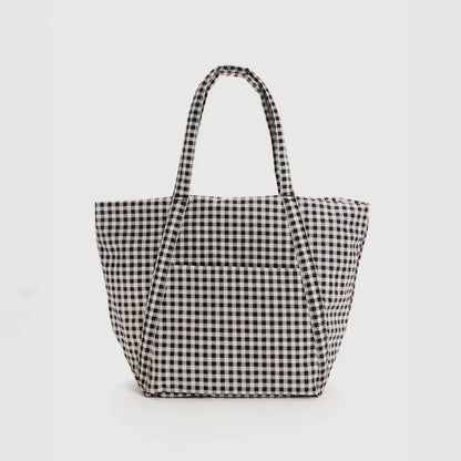 Cloud Bag - Black And White Gingham