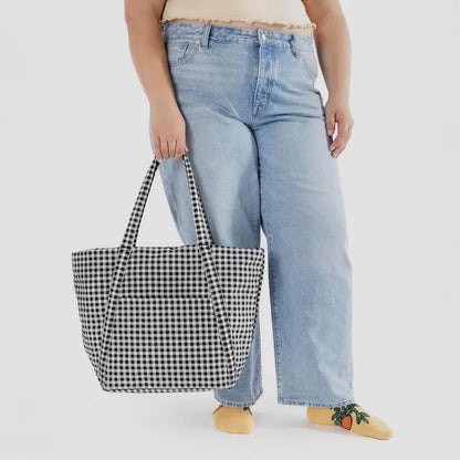 Cloud Bag - Black And White Gingham