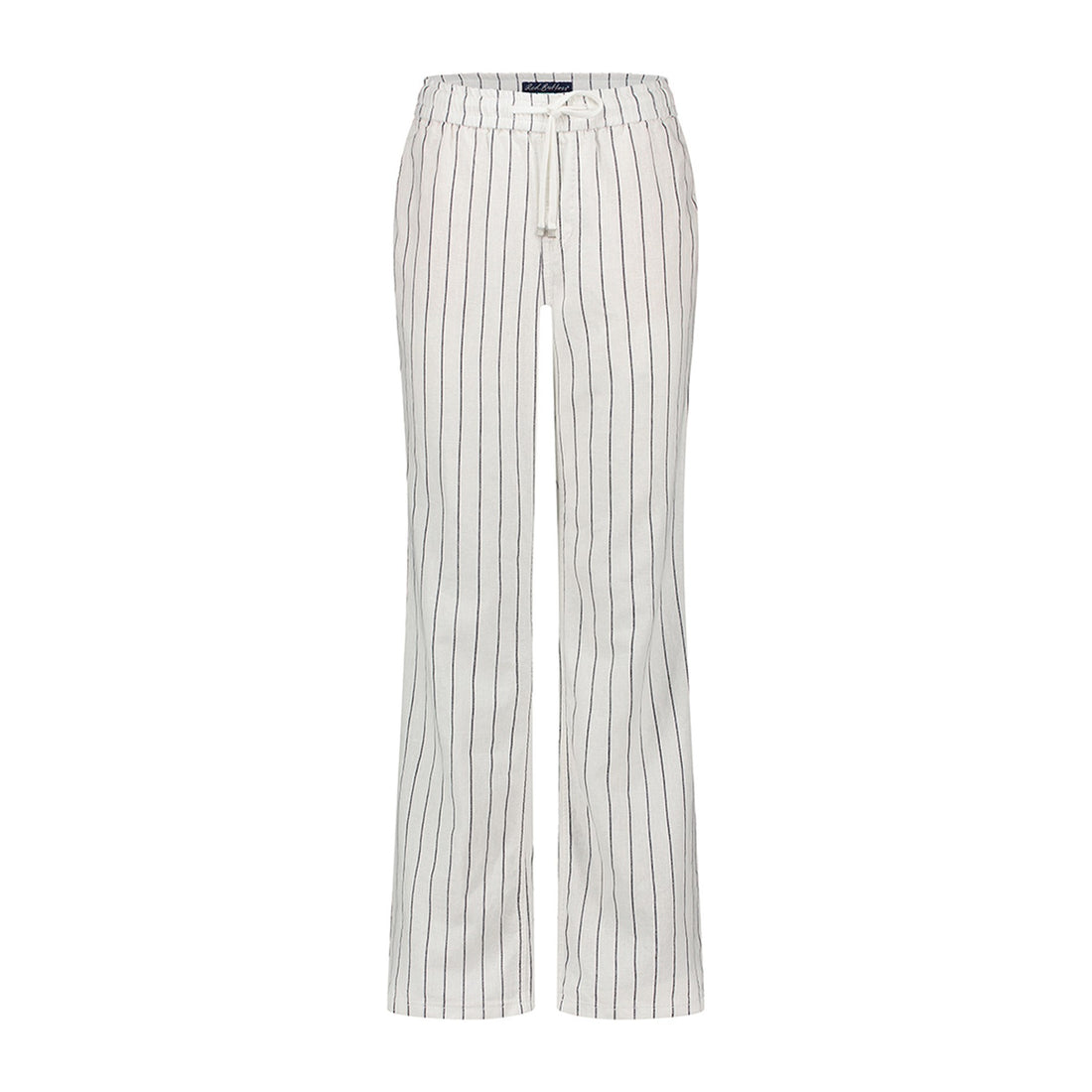 Colette Cotton Linen Stripe Trousers- Navy
