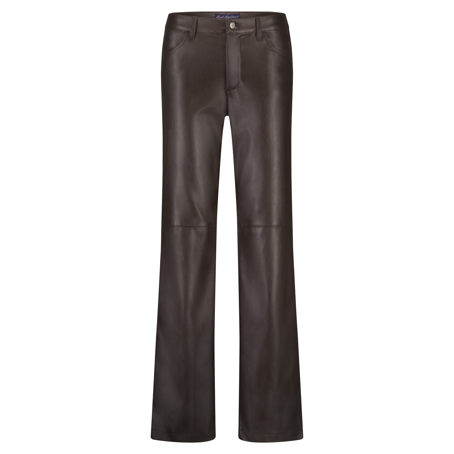 Colette Faux Leather Trousers - Brown