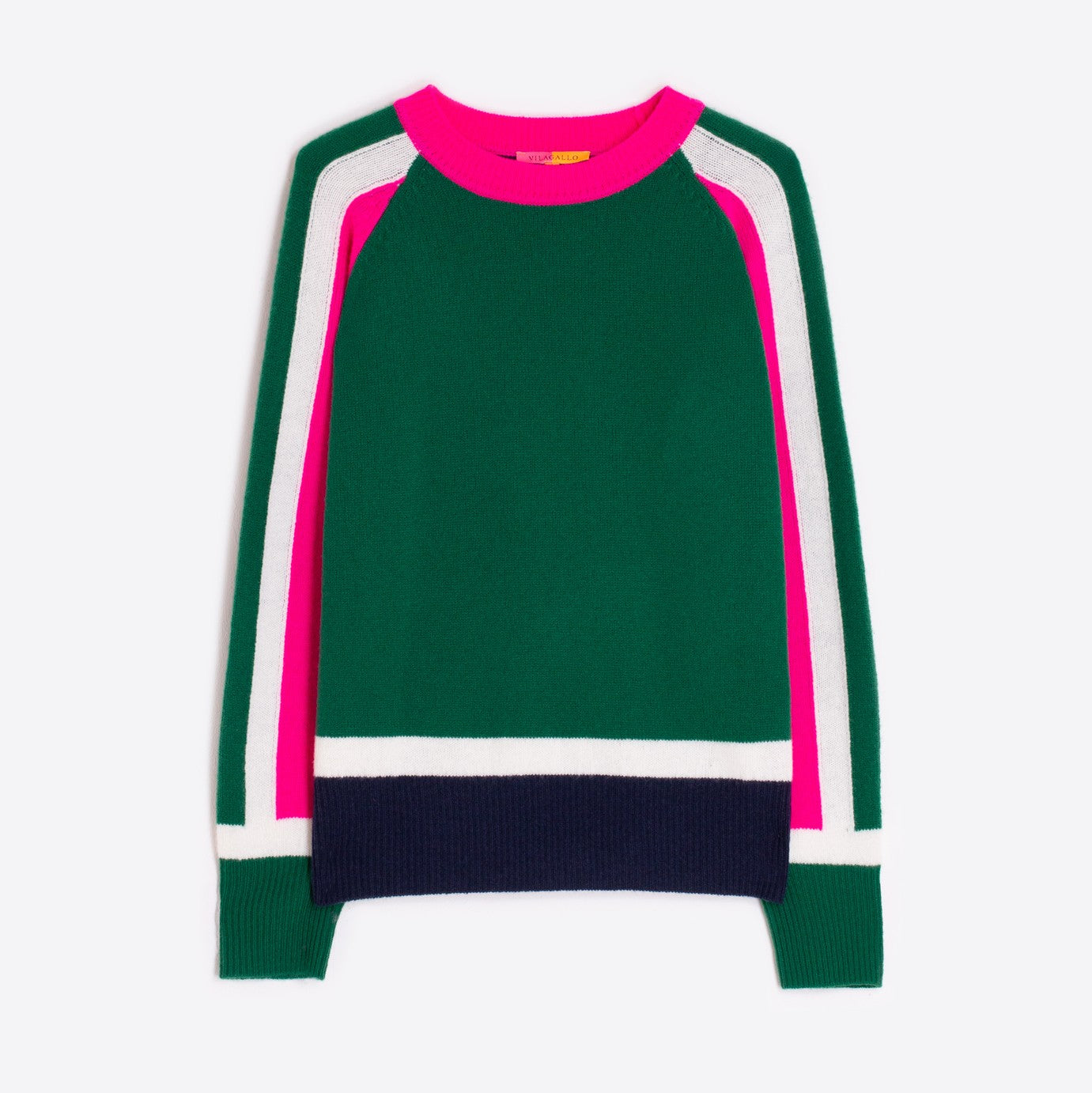 Colourblock Jumper - Green