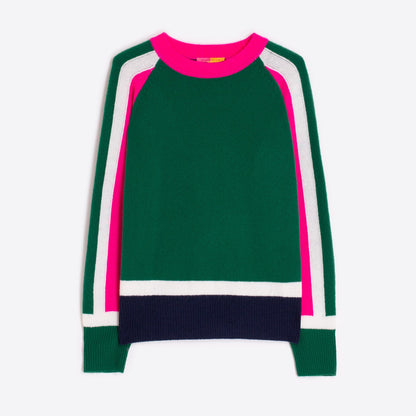 Colourblock Jumper - Green