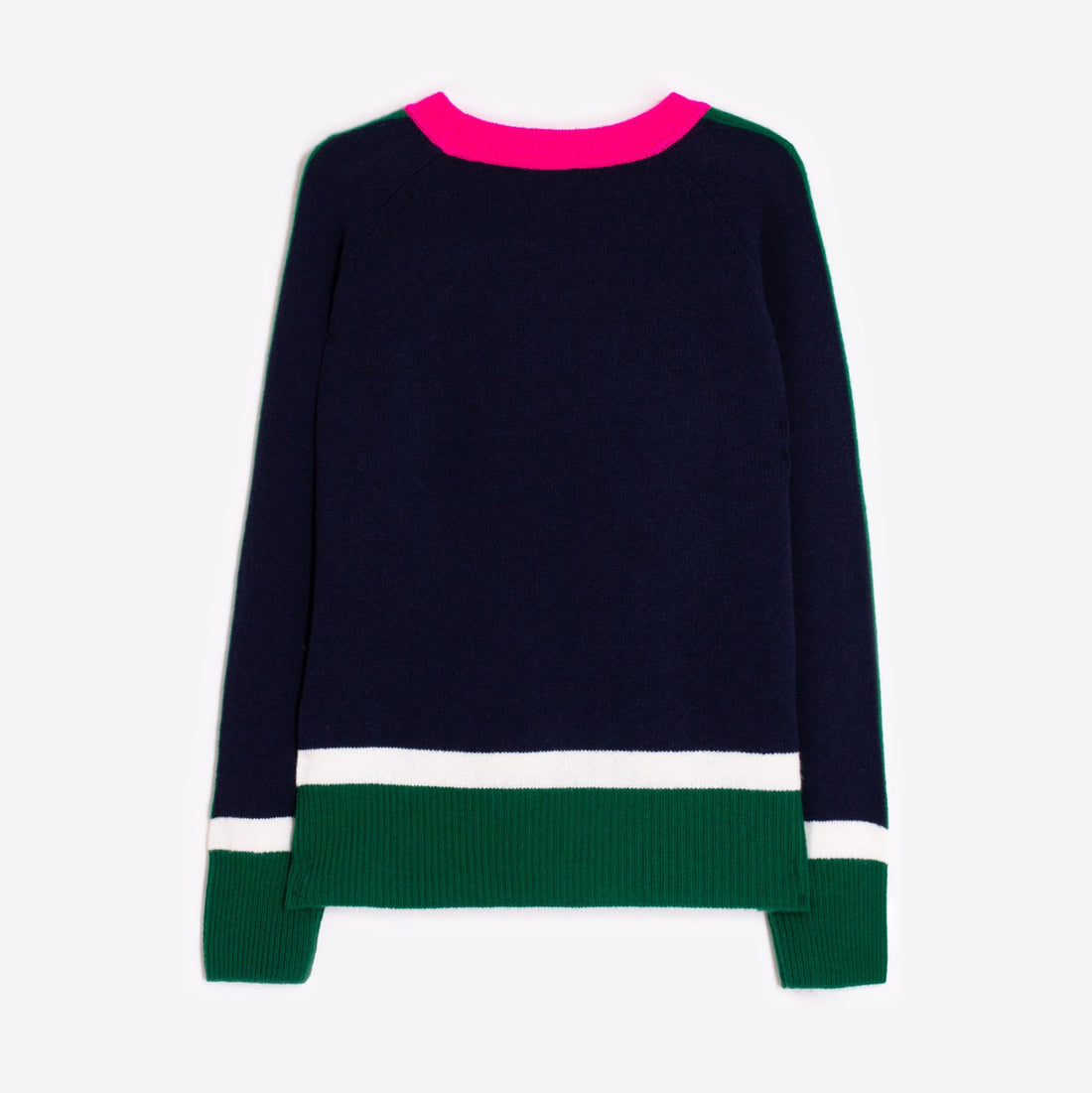 Colourblock Jumper - Green