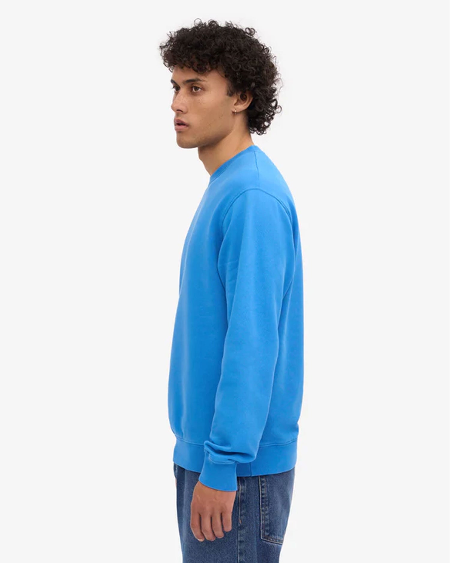 Classic Organic Crew - Pacific Blue