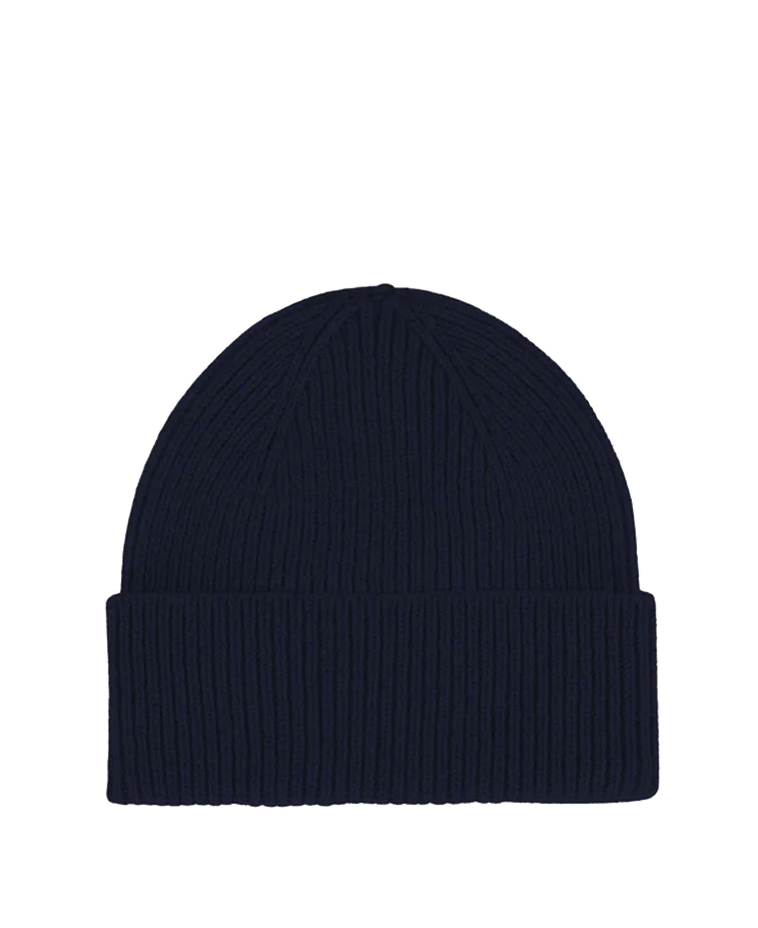 Merino Wool Beanie - Navy Blue