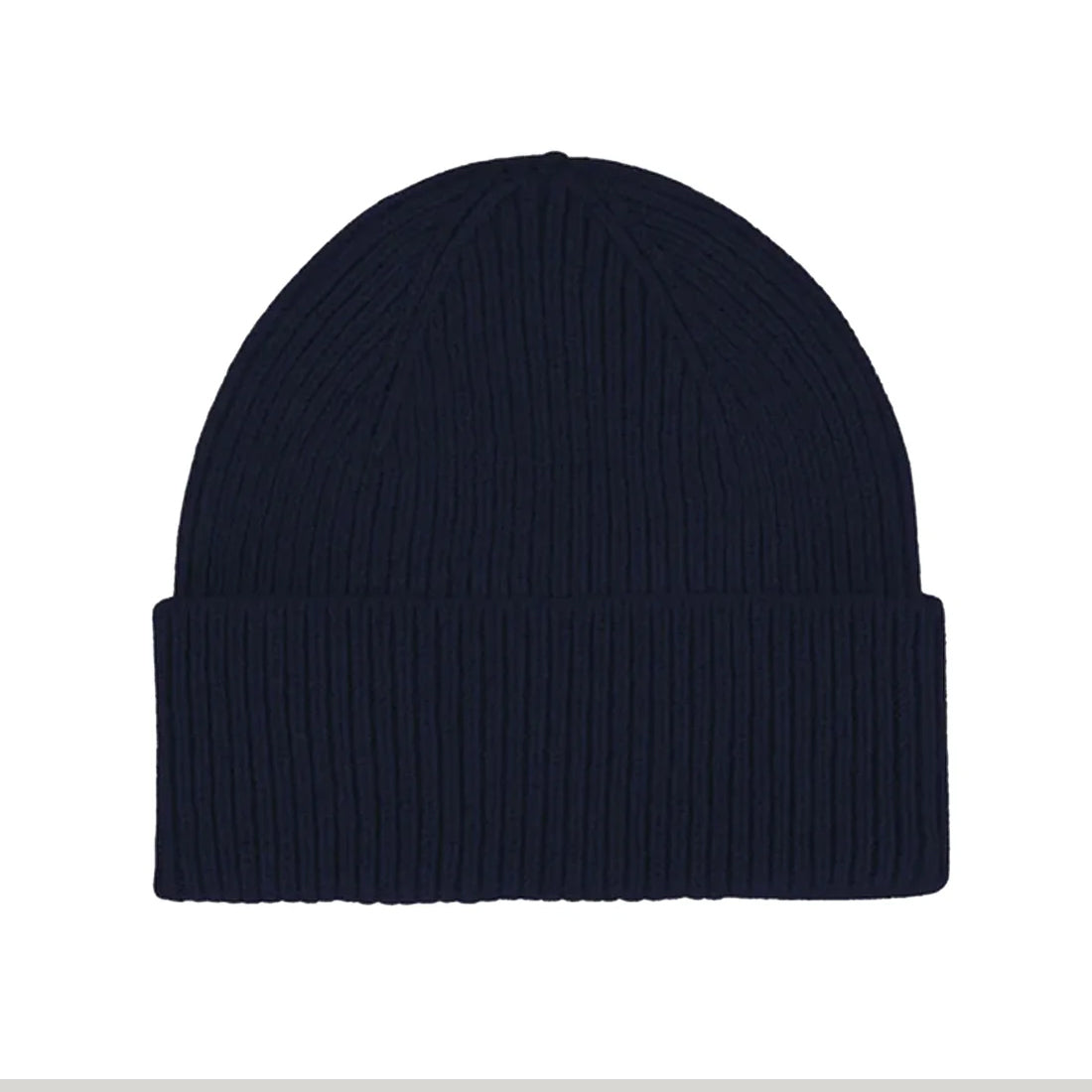 Merino Wool Beanie - Navy Blue