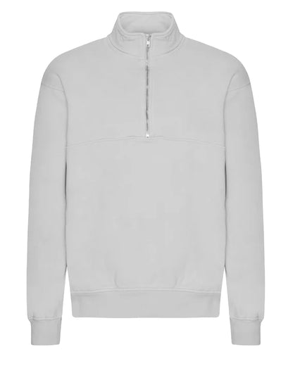 Organic Quarter Zip - Faded Grey