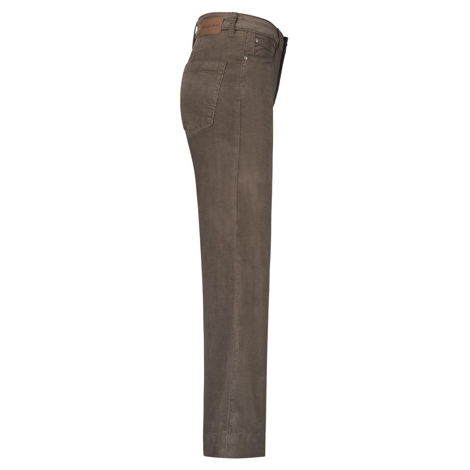 Conny Shiny Cord Inseam Trousers - Warm Taupe