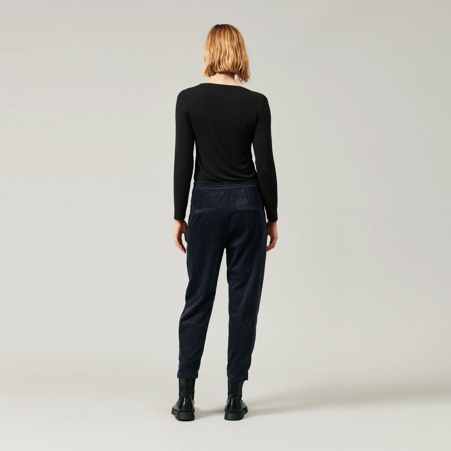 Cord Pocket Trouser - Navy Blue