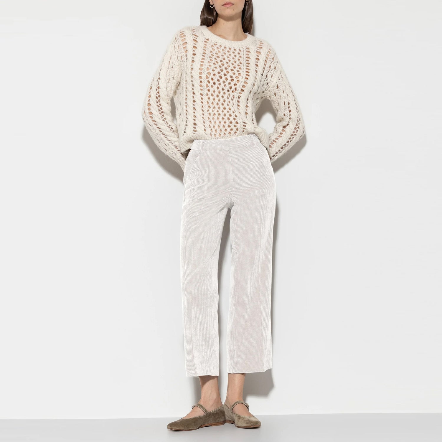 Cord Wide Leg - Natural
